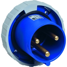 Вилка панельная с прямым фланцем 263BU6W, 63A, 2P+E, IP67, 6ч | 2CMA168104R1000 | ABB