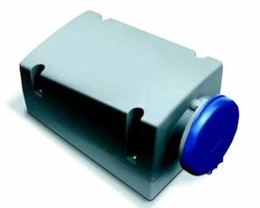 Розетка для монтажа на поверхность с подключением шлейфа 216RL9, 16A, 2P+E, IP44, 9ч | 2CMA168389R1000 | ABB