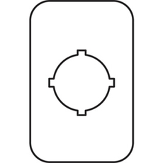 Шильдик MA6-1019 (Emergency Stop) для пластиковых кнопочных постов | 1SFA611930R1019 | ABB