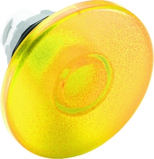 Кнопка MPM2-21Y ГРИБОК желтая (только корпус) без фиксации с под светкой 60мм | 1SFA611125R2103 | ABB