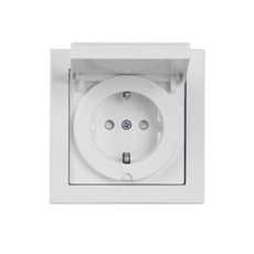 Розетка SCHUKO с заземлением, 16А / 250В, зажимные клеммы, серия Impressivo, белый, IP44 | 20EUJW-84 | 2TKA000698G1 | ABB