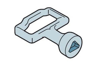 Ключ под треугольный цилиндр | AA1560 | ABB