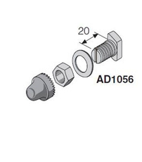 Комплект соединительный под кабельный наконечник м8, L=20 (12шт) | AD1056 | ABB