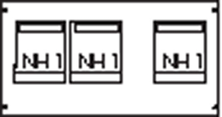 Пластрон для 3 NH1 3ряда/3 рейки | AG90 | ABB