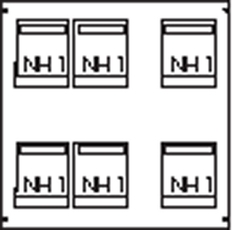 Пластрон для 6 NH1 3ряда/5 рейки | AG91 | ABB