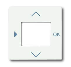 Плата центральная (накладка) для таймера 6455, 6456, серия solo/future, цвет белый бархат | 6430-0-0388 | 2CKA006430A0388 | ABB