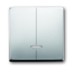 Клавиша для 2-канального светорегулятора 6565 U, серия pur/сталь | 6599-0-2927 | 2CKA006599A2927 | ABB