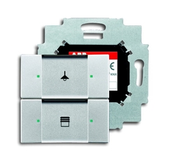 6126/01-83-500 Сенсор 2-кл. с коплером в комплекте, серебристый алюминий | 6116-0-0197 | 2CKA006116A0197 | ABB