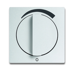 Плата центр. (накладка) с поворотной ручкой для регуляторов громкости WHD, серия solo/future, цвет серебр.-алюм. | 1710-0-3811 | 2CKA001710A3811 | AB