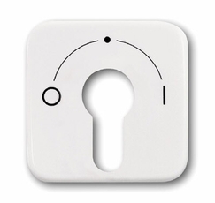 Плата центральная (накладка) с поворотной ручкой, серия Reflex SI, цвет альпийский белый | 1710-0-1456 | 2CKA001710A1456 | ABB