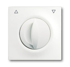 Плата центральная с поворотной ручкой,, для механизма выключателя жалюзи , серия impuls, цвет белый бархат | 1753-0-0164 | 2CKA001753A0164 | ABB