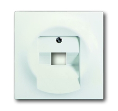 Плата центр. (накладка) для 1-постовой телекоммуникационной розетки 0213, 0216, серия impuls, цвет белый бархат | 1753-0-0194 | 2CKA001753A0194 | ABB
