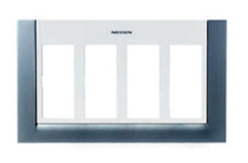 Накладка бокса раб. места откр./скр. монт. на 4 двойных адаптера с декоративной накладкой, цвет синий | T1174 AZ | 2CLA117400T1201 | ABB