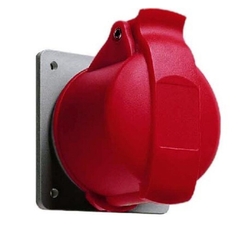 Розетка панельная с прямым унифицированным фланцем 416RU6 16A 3P+N+E IP44 6ч | 2CMA193187R1000 | ABB