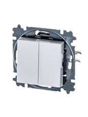 ABB Levit Белый / ледяной Переключатель 2-кл. | 3559H-A52445 01W | 2CHH595245A6001 | ABB