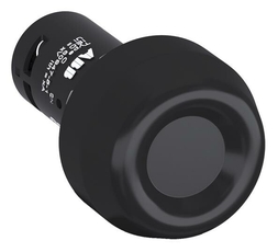Кнопка усиленная CP6-10B-11 черная 1НО+1НЗ с резиновым колпачком IP69K | 1SFA619105R1076 | ABB
