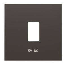 Накладка для механизма USB зарядного устройства, серия SKY, цвет чёрный бархат | 2CLA858520A1501 | ABB