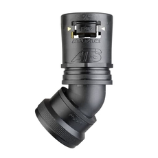 Фитинг AT21/U113/SF45/BLY, 45°, РА66/алюминий/эласт., черный/желтый, резьба U113, d21, 10 шт. в пачке | 7TCA296170R0330 | ABB