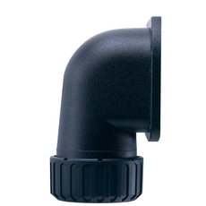 Фланец ASC42/FL/90/BL, 90°, полиамид 66, черный, d42, 2 шт. в пачке | 7TCA296000R1542 | ABB