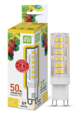 Лампа светодиодная LED-JCD-standard 5Вт 230В G9 3000К 450Лм | 4690612004594 | ASD