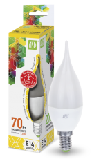 Лампа светодиодная LED-СВЕЧА НА ВЕТРУ-standard 7.5Вт 230В Е14 3000К 675Лм | 4690612004556 | ASD