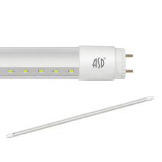 Лампа светодиодная LED-T8-П-std 20Вт 230В G13 4000К 1620Лм 1200мм прозр | 4690612025827 | ASD