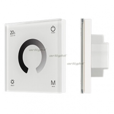 Панель SMART-P4-DIM-G-IN White (12-24V, 4x3A, Sens, 2.4G) (Arlight, IP20 Пластик, 5 лет) | 034774 | Arlight