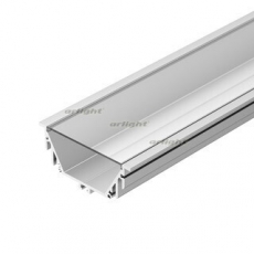 Профиль с экраном ALU-POWER-RW80F-2000ANOD+CLEAR-P | 015479 | Arlight