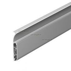 Профиль с экраном ARH-PLINTUS-INT-2500 ANOD+OPAL (Arlight, Алюминий) | 030932 | Arlight