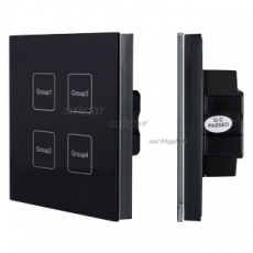 INTELLIGENT ARLIGHT Сенсорная панель DALI-113-4G-DIM-IN (BUS, черная) | 026773 | Arlight