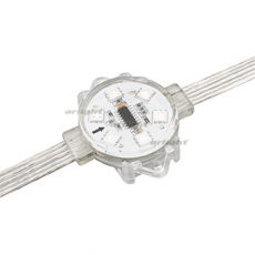 Модуль управляемый VISOR-DMX-5060-6-24V RGB 120deg (D40x12mm, 1.5W, IP68) | 029188 | Arlight