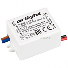 Блок питания ARJ-KE21300-PFC-TRIAC-A (6.3W, 300mA) (Arlight, IP44 Пластик, 5 лет) | 028276 | Arlight