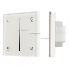 Панель SMART-P6-DIM-G-IN White (12-24V, 4x3A, Sens, 2.4G) (Arlight, IP20 Пластик, 5 лет) | 034781 | Arlight