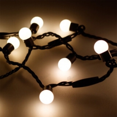 Светодиодная гирлянда ARD-BALL-CLASSIC-D17.5-10000-BLACK-100LED WARM (230V, 7W) | 025584 | Arlight