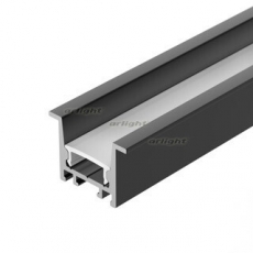 Профиль алюминиевый для светодиодной ленты SL-COMFORT-2316-F-2000 ANOD BLACK (ARL, Алюминий) | 031769 | Arlight