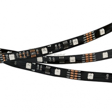 Лента светодиодная SPI-5000-AM 12V RGB (5060,150 LED x3,1804, Black) | 024599 | Arlight