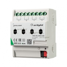 INTELLIGENT ARLIGHT Релейный модуль KNX-704-SW20-DIN (BUS, 4x20A) | 025663 | Arlight