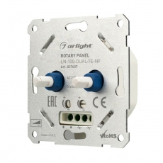 Панель роторная LN-100-DUAL-TE-NF (230V, 2x0.5A) | 027607 | Arlight