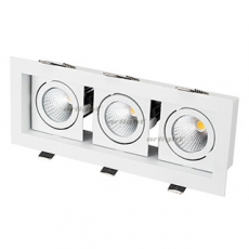 Светильник CL-KARDAN-S260x102-3x9W Warm (WH, 38 deg) | 024133 | Arlight