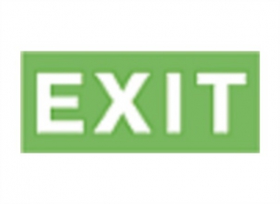 Пиктограмма (Наклейка) Exit (125х250) | 1004125250 | АСТЗ