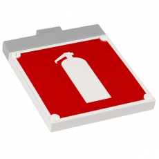 Световой указатель аварийного освещения светодиодный BS-RADEM-10-S1-ELON Gray 2,2Вт IP40 накладной централизованный | a17034 | Белый свет