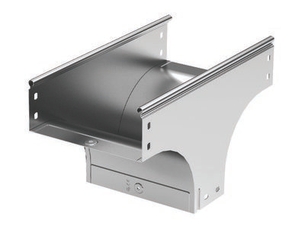 Ответвитель TD Т-образный вертикальный основание 300 H50 в комплекте с крепежными элементами и соединительными пластинами