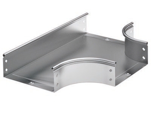 Ответвитель DPT T-образный горизонтальный 100x50 в комплекте с крепежными элементами и соединительными пластинами