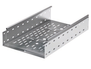 Лоток перфорированный 400х100х3000 цинк-ламельный