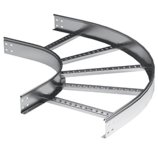 Угол горизонтальный 90 градусов 50x400 R=600мм цинк-ламельный