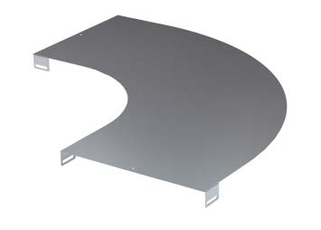 Крышка на угол горизонтальный 90 градусов основание 600 R=300мм цинк-ламельная