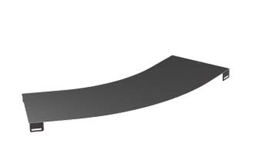 Крышка на угол горизонтальный 45 градусов основание 500 R=600мм