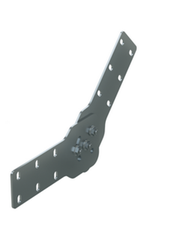 Соединитель шарнирный вертикальный H100мм цинк-ламельный аналог горячеоцинкованного