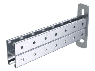 Консоль двойная 41х41мм основание 200мм горячеоцинкованная