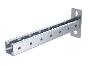 Кронштейн одиночный LAS 41х41мм основание 200мм горячеоцинкованный